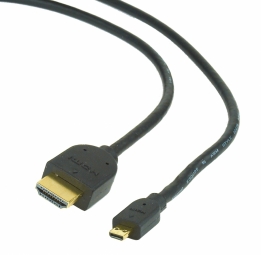 Kabelis Gembird HDMI - microHDMI Gold plated 3m