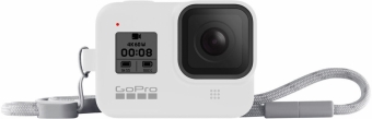 GoPro Sleeve + Lanyard For Hero 8 White Hot