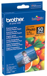 Foto papīrs Brother BP71GP50 10x15cm Glossy 50gab