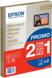 Epson Premium Glossy Photo Paper 30 sheets A4 2pack