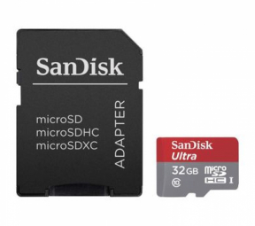 Sandisk Ultra microSDHC 32GB + Adapter