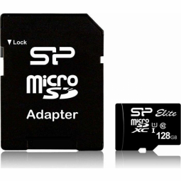 SiliconPower Elite 128GB MicroSDXC + Adapter