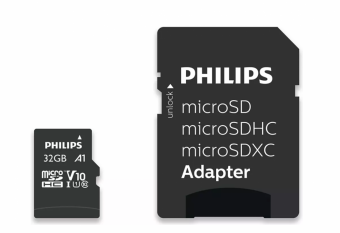 Philips 32GB MicroSDHC + Adapter
