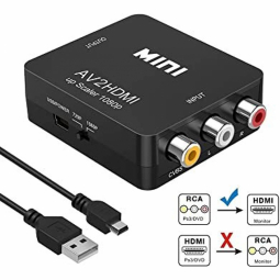 RoGer RCA Female - HDMI Male Black