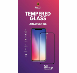 Mocco Full Face / Full Glue Tempered Glass Full Coveraged with Frame for Samsung Galaxy A12 Black