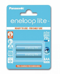 Panasonic Rechargeable Batteries 2x AAA