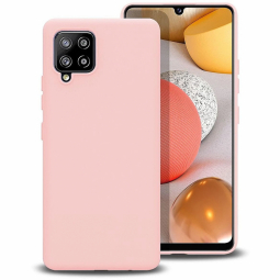 Mocco Liquid Silicone Soft Back Case for Samsung Galaxy A42 5G Pink