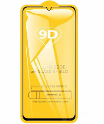 RoGer Full Face 9D Tempered Glass Full Coveraged with Frame for Samsung Galaxy A20 / A30 / A50 Black
