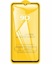 RoGer Full Face 9D Tempered Glass Full Coverage with Frame for Huawei P30 Lite Black