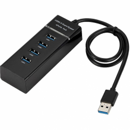 RoGer AD15651 USB 3.0 Hub 4 x USB 3.0 Black
