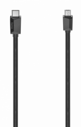 Hama USB Type-C Male - Micro USB Male 0.75m Black