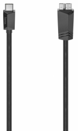 Hama USB Type-C Male - Micro USB Male 0.75m Black