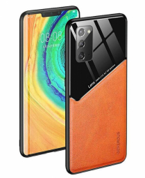 Mocco Lens Leather Back for Apple iPhone 12 Mini Orange