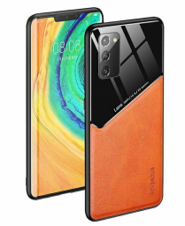 Mocco Lens Leather Back for Apple iPhone 12 Orange