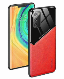 Mocco Lens Leather Back for Apple iPhone 12 Pro Red