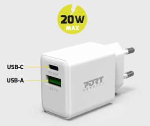 Port USB Type-C 20W White