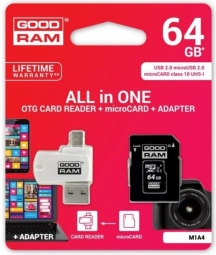 Memory card Goodram MicroSD 64GB All in one class 10 UHS I + Card reader