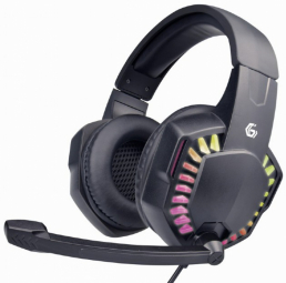Gembird Gaming Headset with LED Light Effect Black