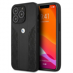 BMW Curve Perforate Back Case for Apple iPhone 13 / 13 Pro Black