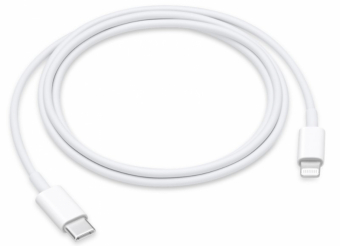 Kabelis Apple Lightning Male - USB Type-C Male 1m White