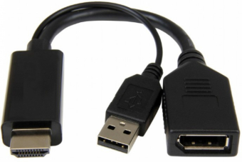 Gembird Active 4K HDMI to DisplayPort Adapter Black