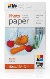 ColorWay Matte Photo Paper 10х15 50 sheets