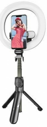 RoGer V14 Universal Tripod Stand for Selfie with LED Lamp