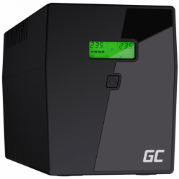Nepārtrauktas barošanas bloks Green Cell Power Proof with LCD Display Pure Sine Wave 2000VA 1400W