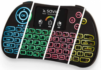 Savio KW-03 RGB Illuminated Wireless Keyboard