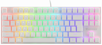 Genesis Thor 303 TKL Brown switch RGB White