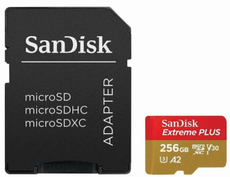 SanDisk Extreme microSDXC 256GB + SD Adapter