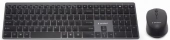 Gembird Backlight Pro Business Slim Wireless Desktop Set Black