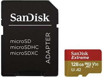 Sandisk Extreme 128GB MicroSDXC + Adapter