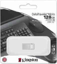 Zibatmiņa Kingston DataTraveler Micro 128GB Ultra-small