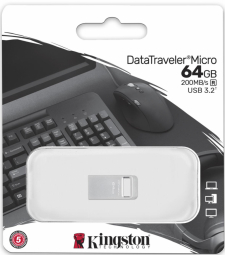 Zibatmiņa Kingston DataTraveler Micro 64GB Ultra-small