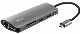 Dokstacija Trust Dalyx 7-in-1 USB-C Silver