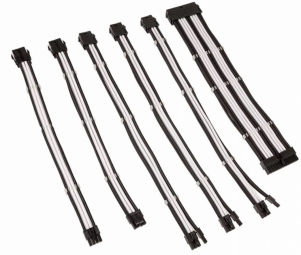 PSU Cable Extenders Kolink Core 6 Cables Black / White