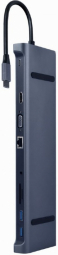Docking station Gembird USB Type-C 10-in-1 Space Gray