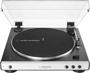 Plašu atskaņotājs Audio Technica LP60XBT White