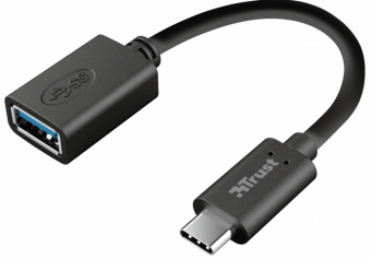 Adapteris Trust Calyx USB-C to USB-A Black