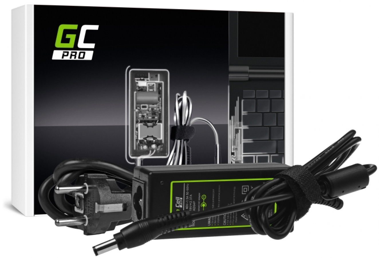 Lādētājs Green Cell Charger / AC Adapter Green Cell PRO for Toshiba Satellite 45W (AD54P)