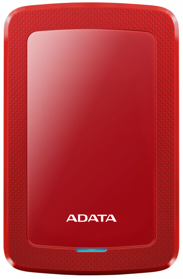 Ārējais cietais disks Adata Slim HV300 1TB Red (AHV300-1TU31-CRD)