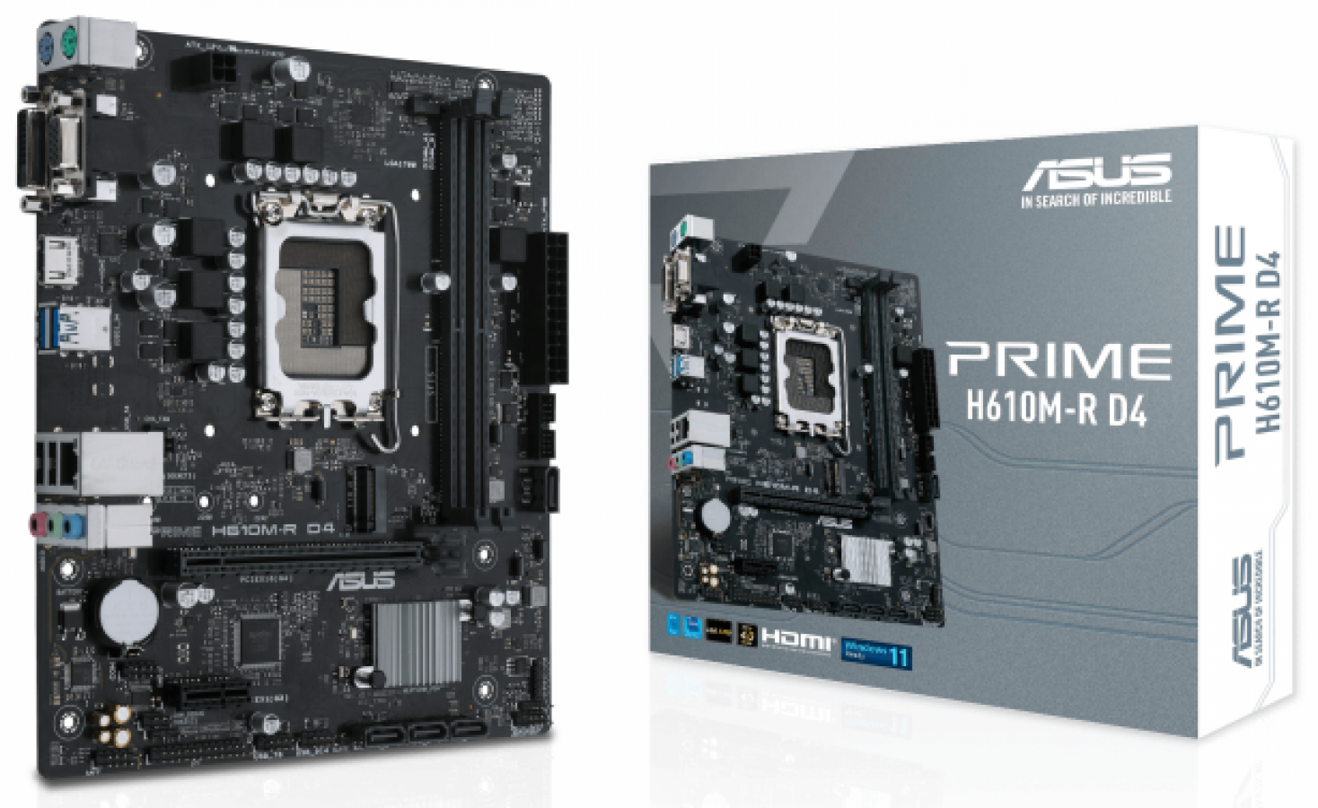 Pamatplate Asus Prime H610M-R D4-SI (90MB1B40-M0ECY0)