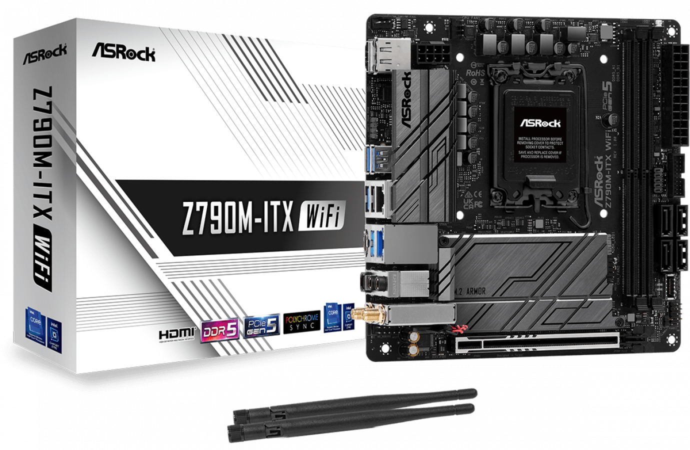 Pamatplate Asrock Z790M-ITX WiFi (Z790M-ITX WIFI)