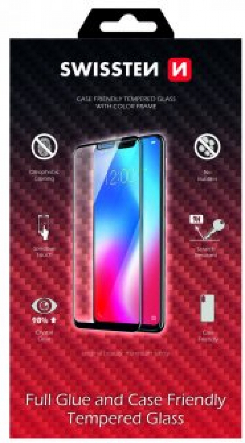 Aizsargstikls Swissten Full Face Tempered Glass Samsung Galaxy A34 5G Melns (54501836)