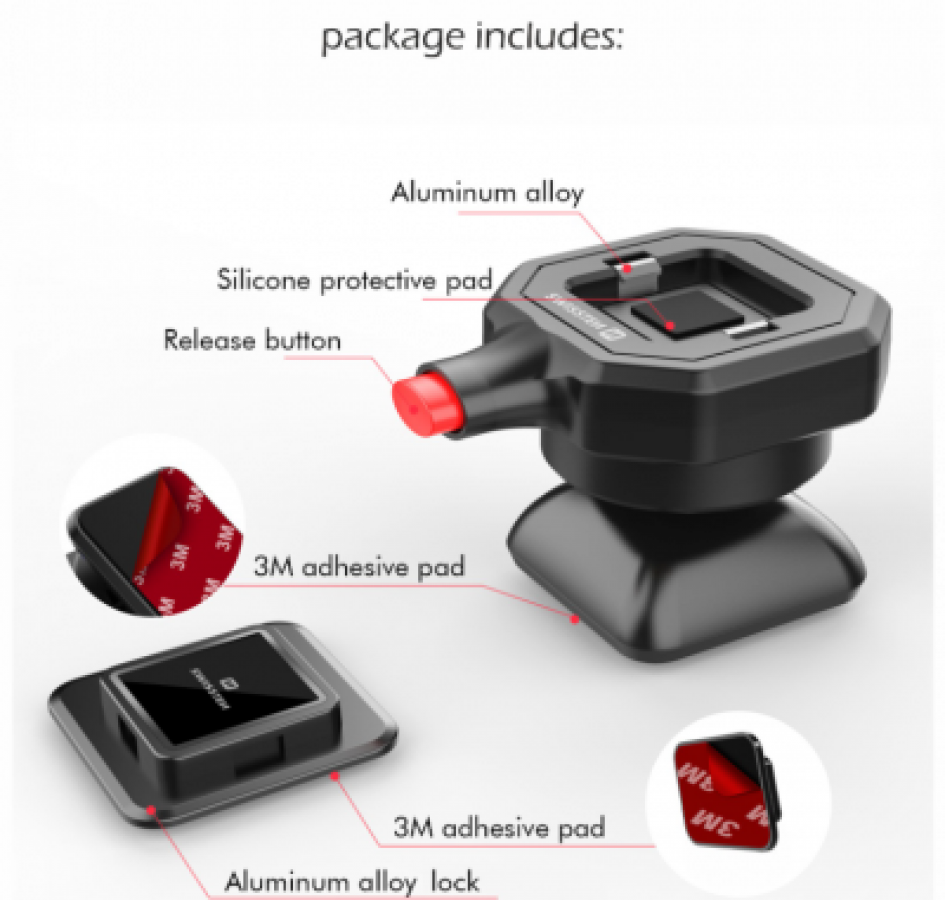 Phone holder Swissten Quick Connect black (61003000)