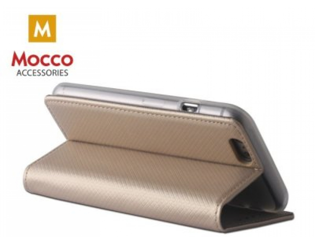 Apvalks Mocco Smart Magnet Book Samsung Galaxy S23 Ultra Zeltains (MO-MAG-SA-S23U-GO)