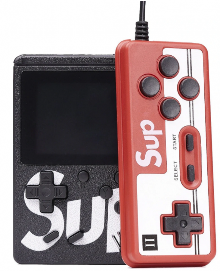 Spēļu konsole RoGer Retro mini 400 Games Black + Remote (RO-400-CO-2X-BK-RE)