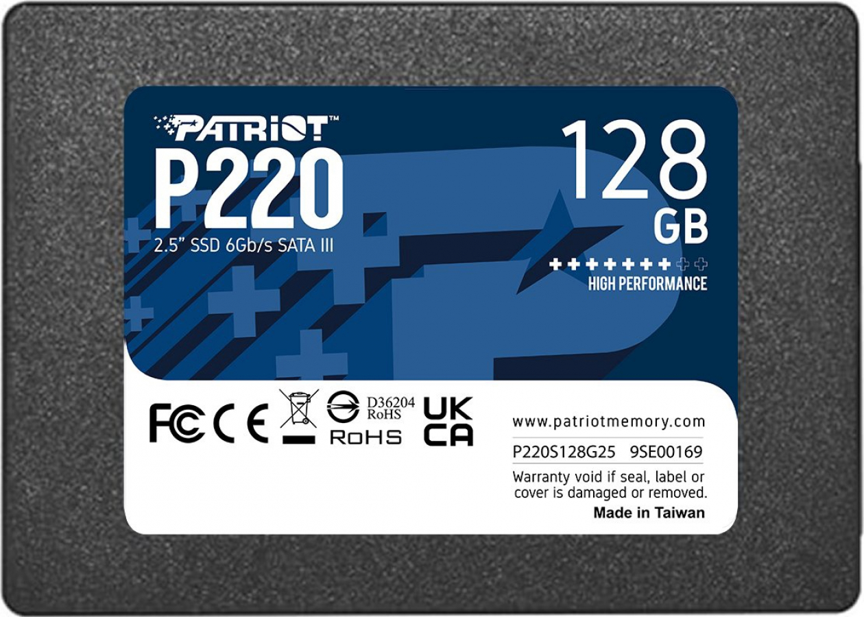 Cietais disks Patriot P220 128GB (P220S128G25)