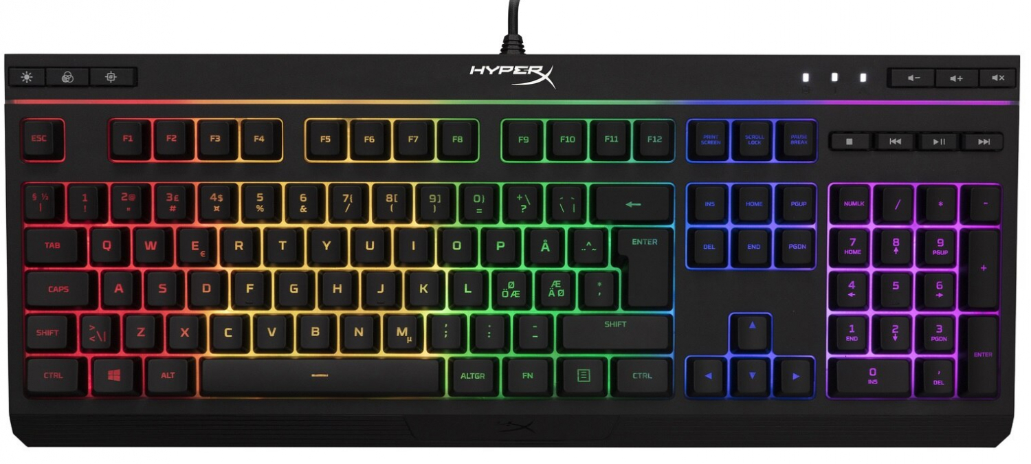 Klaviatūra HyperX Alloy Core RGB Black (4P4F5AN#UUW)